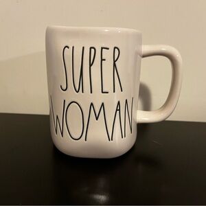 Rae Dunn Super Woman Mug - White
